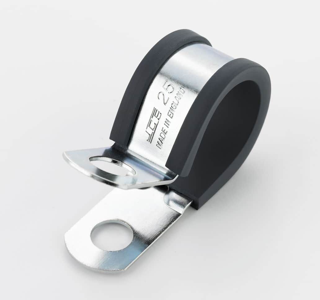 JCS P Clips - Zinc Plated & 304 SS - 20mm band, M10