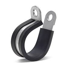 Mikalor rubber lined p clips DIN3016 W1 zinc plated 25mm diam. 15mm band width *CLEARANCE ITEM*