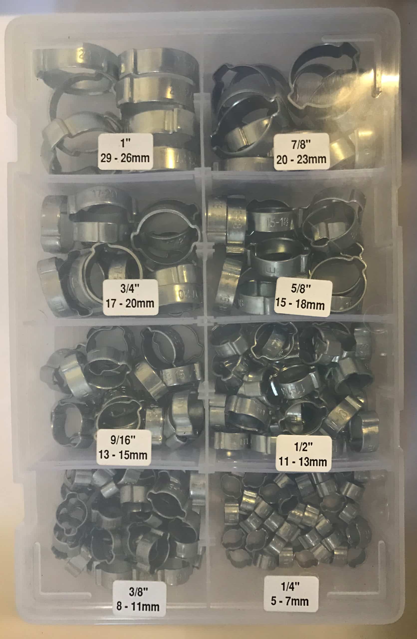 Double Ear O Clip Kit (Replacement) Mild steel zinc plated-192