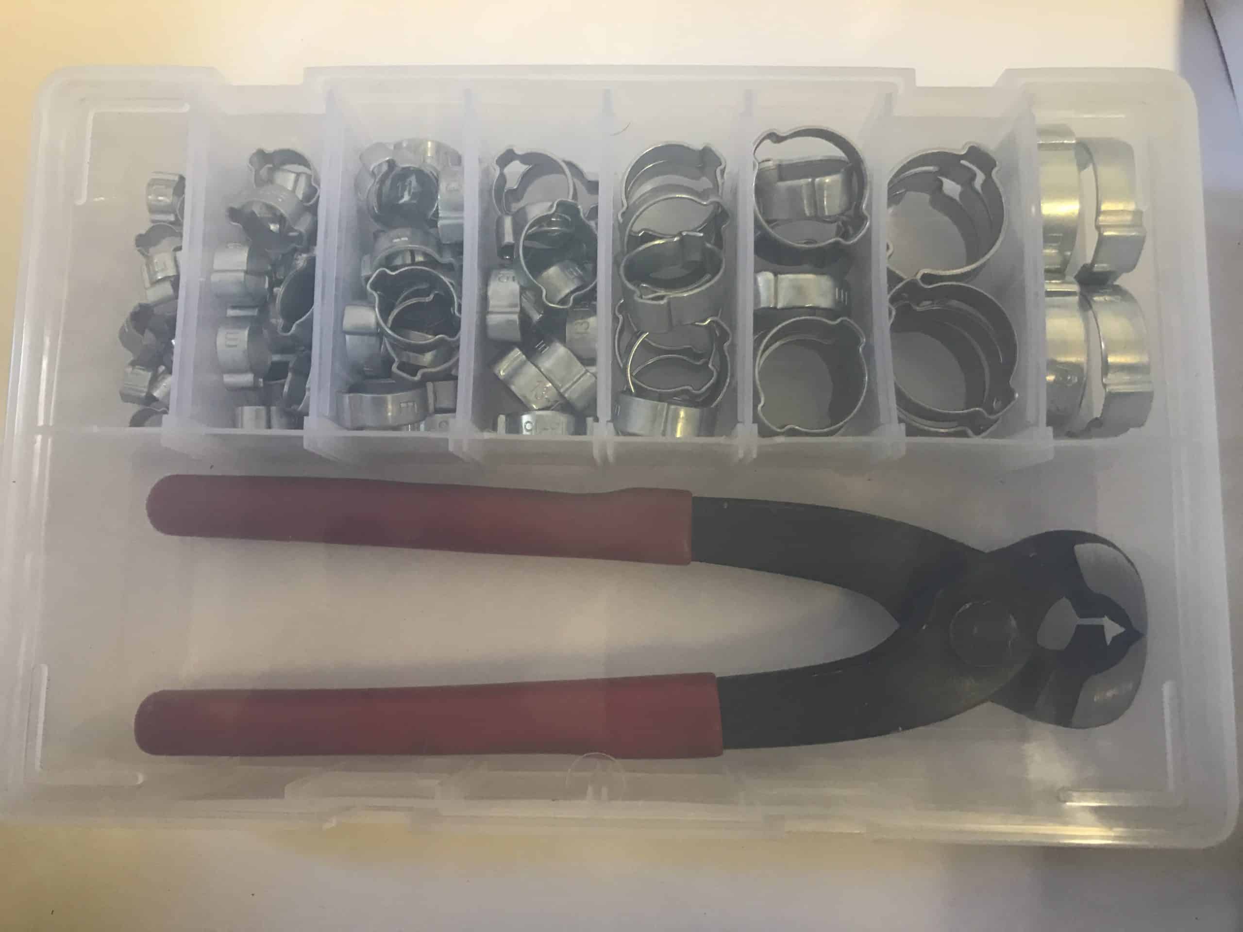 Double Ear O Clip Kit (Universal) Mild steel zinc plated-189