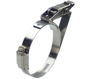 27-19PBC-HT Quick Release Band Clamp with safety catch stainless steel